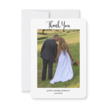 Boda Mensaje Simple Foto Moderno Dos