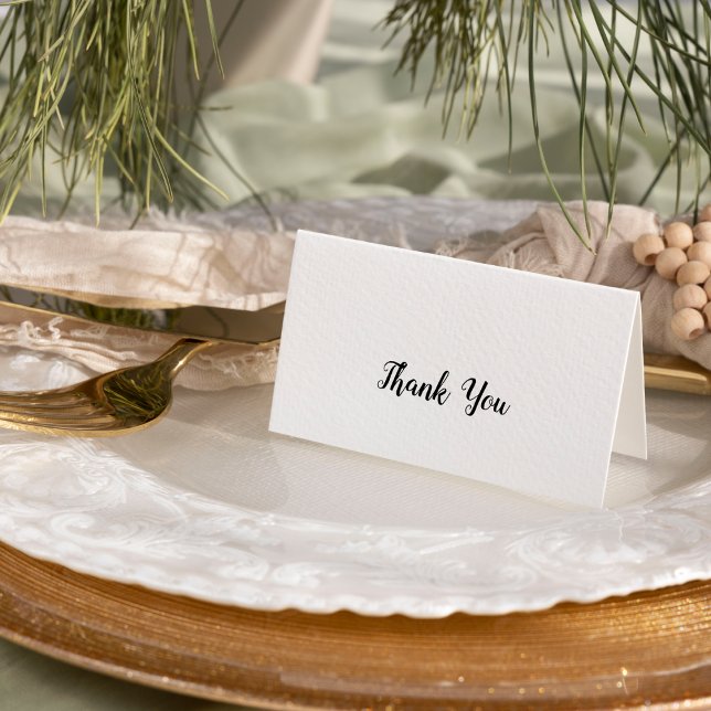 Tarjeta De Agradecimiento Boda Minimalista simple (Subido por el creador)