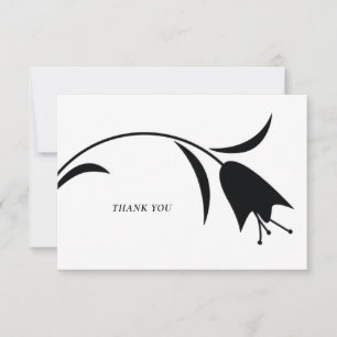 TARJETA DE AGRADECIMIENTO BODA MOD BLACK TULIP