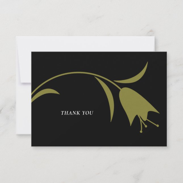 TARJETA DE AGRADECIMIENTO BODA MOD OLIVE TULIP (Anverso)