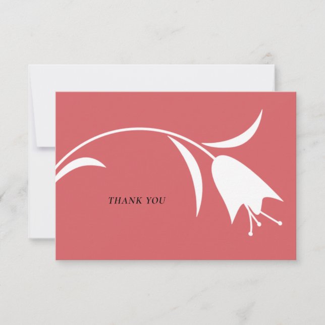 TARJETA DE AGRADECIMIENTO BODA MOD WHITE TULIP (Anverso)