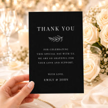 Boda Moderna Elegante Minimalista en Blanco y Negr
