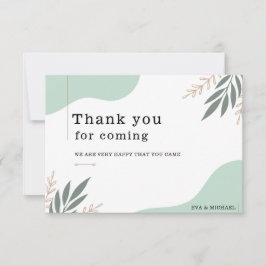 Tarjeta De Agradecimiento Boda moderno de marca personalizado