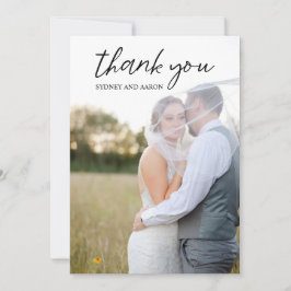 Tarjeta De Agradecimiento Boda moderno de Sydney