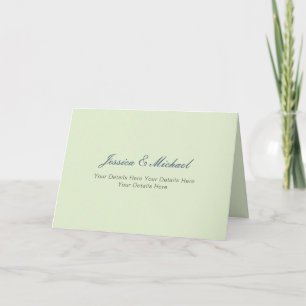 Tarjeta De Agradecimiento Boda Moderno Elegante Sencillo Simple Profesional