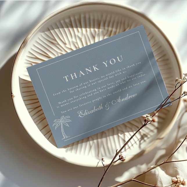 Tarjeta De Agradecimiento Boda Náutica Dibujada a Mano (Subido por el creador)