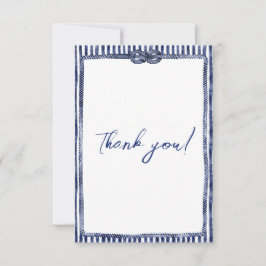 Tarjeta De Agradecimiento Boda Náutico Costero