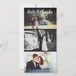 Tarjeta De Agradecimiento Boda o evento especial Gracias a gran foto 3