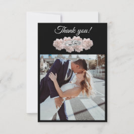 Tarjeta De Agradecimiento Boda Pastel Pink Peony-Photo-
