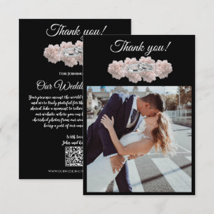 Tarjeta De Agradecimiento Boda Pastel Pink Peony-Photo-