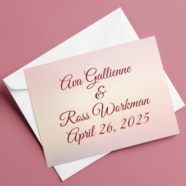 Tarjeta De Agradecimiento Boda Pastel Sunset (Subido por el creador)