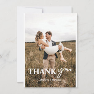Tarjeta De Agradecimiento Boda Personalizada Personalizada 