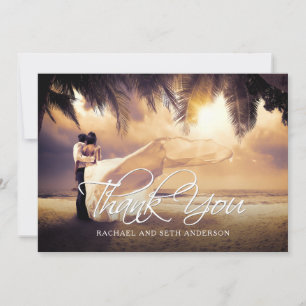 Tarjeta De Agradecimiento Boda Personalizado de fotos Gracias