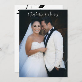 Tarjeta De Agradecimiento Boda Photo Keepsake Gracias