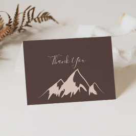 Tarjeta De Agradecimiento Boda plegado de Clear Mountain Country