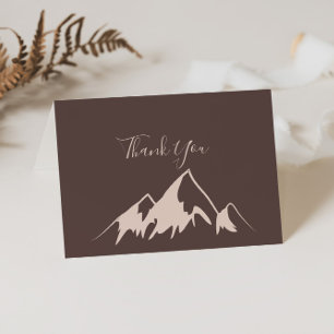 Tarjeta De Agradecimiento Boda plegado de Clear Mountain Country