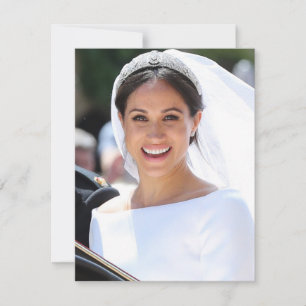 Tarjeta De Agradecimiento Boda Real de Meghan Markle