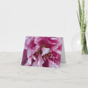 Tarjeta De Agradecimiento Boda Rosa Peony, dama de honor gracias