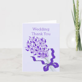 Tarjeta De Agradecimiento Boda Rubor Lavender