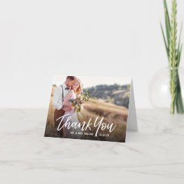 Tarjeta De Agradecimiento Boda ruso escrito a mano Gracias Cartas De Foto