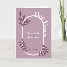 Tarjeta De Agradecimiento Boda simple rosa: su carta de votos