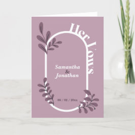 Tarjeta De Agradecimiento Boda simple rosa: su carta de votos