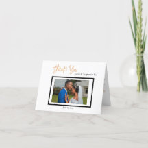 Boda simple y elegante minimalista plegado gracias