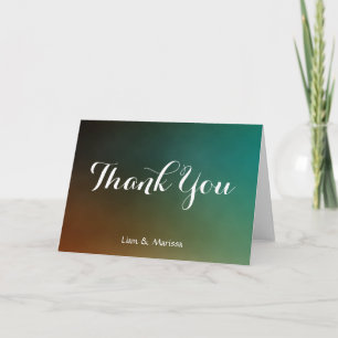 Tarjeta De Agradecimiento Boda suave Gracias Tropical