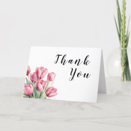 Tarjeta De Agradecimiento Boda Tulip de primavera
