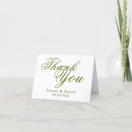 Tarjeta De Agradecimiento Boda único en blanco