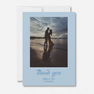 Tarjeta De Agradecimiento Boda White Lotus