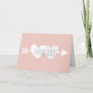Tarjeta De Agradecimiento Bodas de Dos Corazones