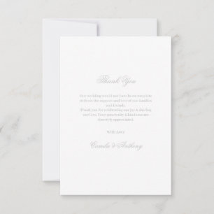 Tarjeta De Agradecimiento Bodas de Plata