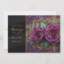 Bodas de Rosa Violeta Floral Oscura y Malhumorada