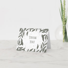 Tarjeta De Agradecimiento Bodas Dejan Inspiración Moderno Simple