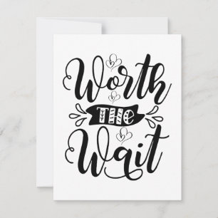 Tarjeta De Agradecimiento Body de Worth the Wait, vale la pena la espera