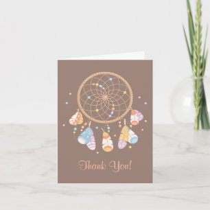 Tarjeta De Agradecimiento Boho Baby Shower Gracias 2