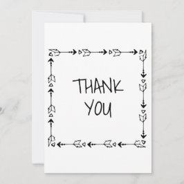 Tarjeta De Agradecimiento Boho Casual