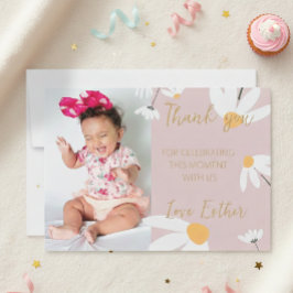 Tarjeta De Agradecimiento Boho Daisy Thank You,  T