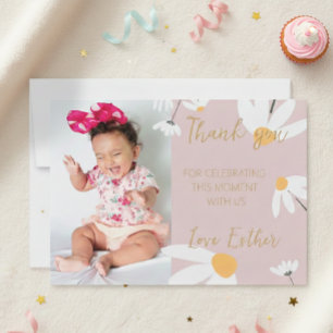 Tarjeta De Agradecimiento Boho Daisy Thank You,  T