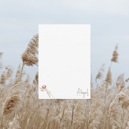 Tarjeta De Agradecimiento Boho Dried Botanical Shower Blank Gracias II