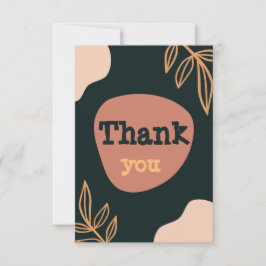 Tarjeta De Agradecimiento boho gracias