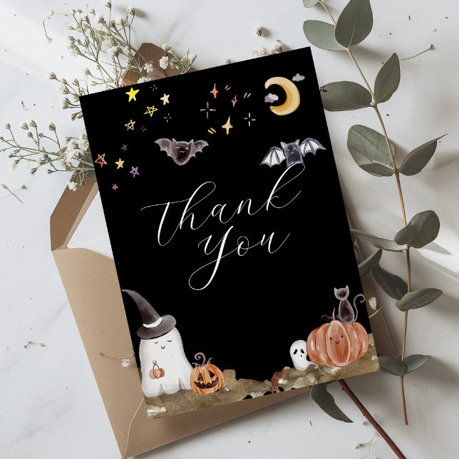 Tarjeta De Agradecimiento Boho Halloween Baby Shower (Subido por el creador)