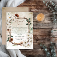 Boho Muted Otoño Floral Enamórate Despedida de Sol