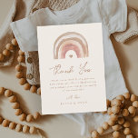 Tarjeta De Agradecimiento Boho Rainbow Terracotta Baby Shower<br><div class="desc">Tarjeta De Agradecimiento De Baby Shower De Boho Rainbow Terracotta. Haga clic en el botón de edición/personalización para personalizar de este diseño.</div>