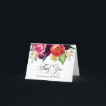 Tarjeta De Agradecimiento Boho Rustic Floral 80th Birthday Gracias<br><div class="desc">Después de una memorable celebración de cumpleaños número 80, querrá agradecer a su invitado por asistir y honrarle. Esta hermosa tarjeta de agradecimiento hace eso, con su encantador estilo rústico boho y sus ricos elementos florales de color en terracota, melocotón profundo, rojo borgoña, morado, verde azulado y amarillo. Un hermoso...</div>