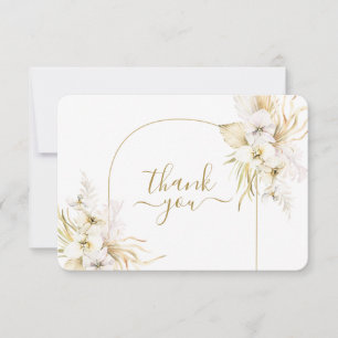 tarjeta de agradecimiento Boho Trópico