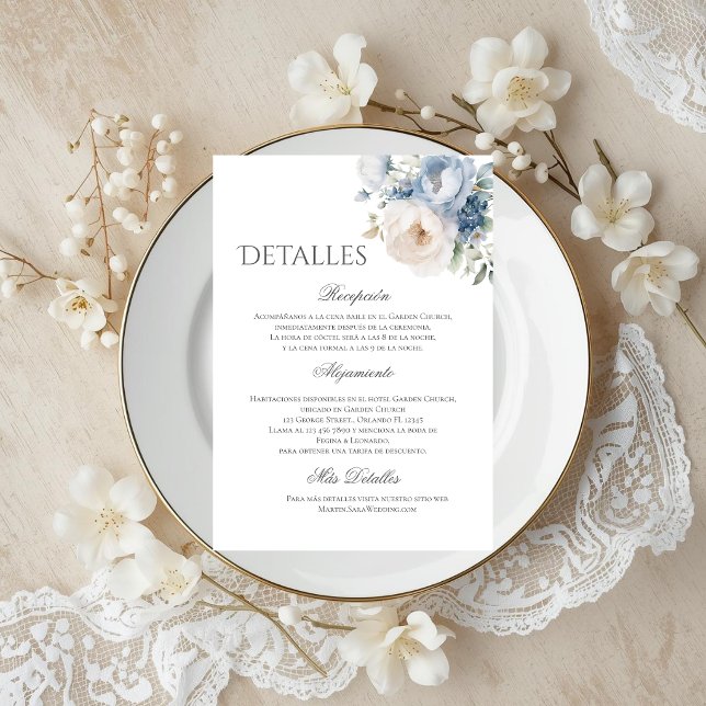 Tarjeta De Agradecimiento Boho Wedding Details in Spanish (Subido por el creador)