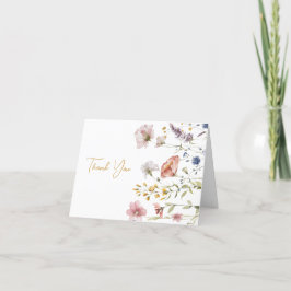 Tarjeta De Agradecimiento Boho Wildflower