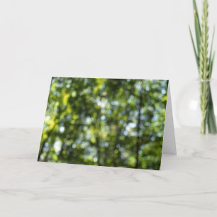 Tarjeta De Agradecimiento Bokeh en primavera
